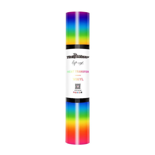 Teckwrap PU Rainbow Stripes HTV - Rainbow