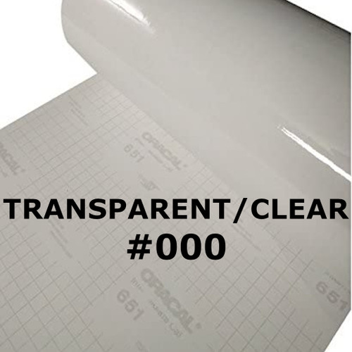 Oracal 651 Vinyl, Clear/Transparent #000, Alberta Canada