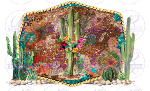 Desert Cactus Buckle 1131