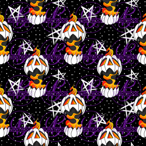 Hex Reject - Fire Pumpkins Seamless 3447