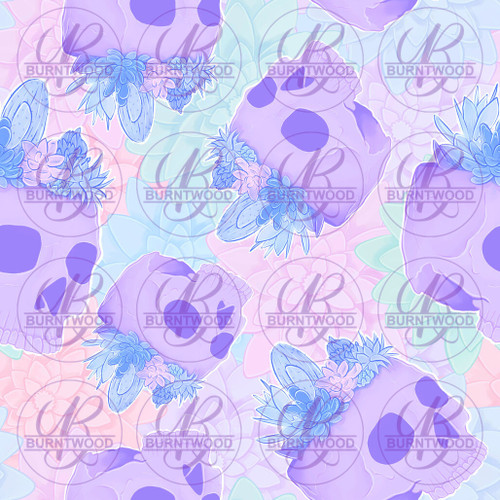 Hex Reject - Pastel Skull Planter Seamless 3550