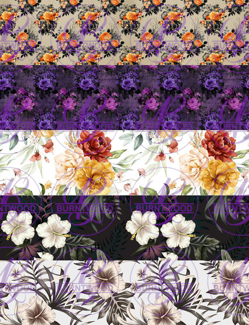 5 - Split Series - Floral 1111 9.2"x12" (3560, 3561, 3635, 3637, 3644)