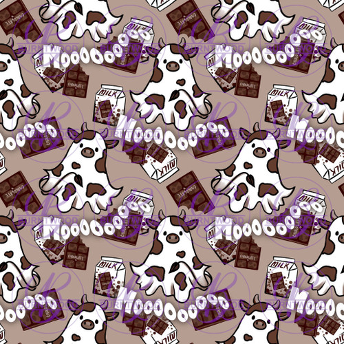 Hex Reject - Boo Cow Chocolate Seamless 4004