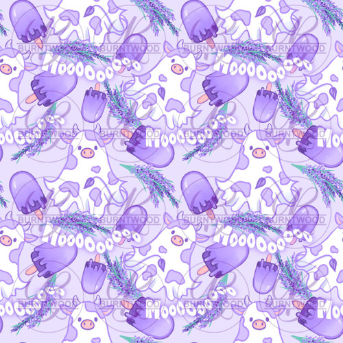 Hex Reject - Boo Cow Lavender Seamless 4005