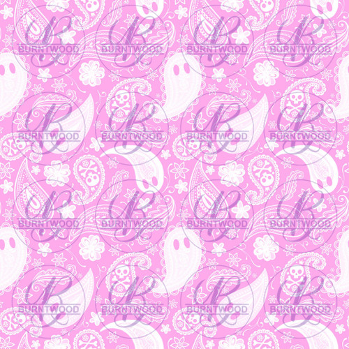 Hex Reject - Paisley Ghost Light Pink Seamless 4025