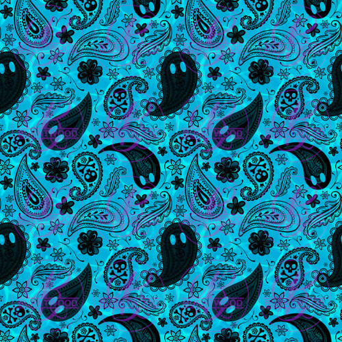 Hex Reject - Paisley Teal Seamless 4034