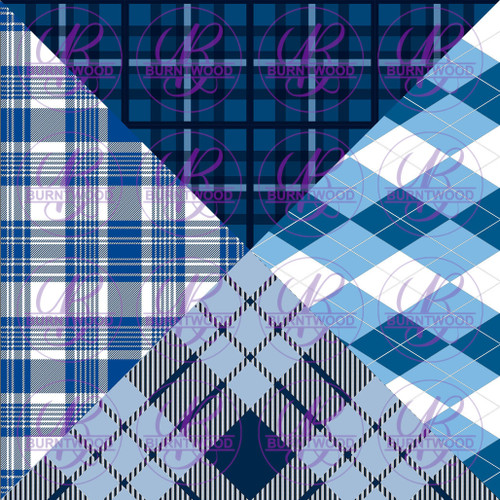 V4 Split Series - Blue Plaid 0073 (4327, 4336, 4340, 4334)