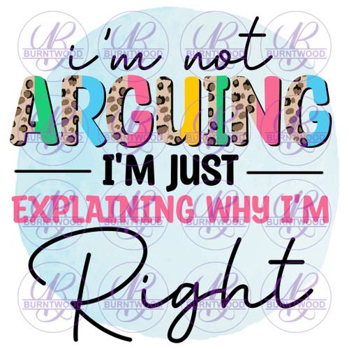 I'm Not Arguing I'm Just Explaining Why I'm Right 2016