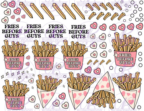 Fries Before Guys Decal Set 0003 (8.5"x11")