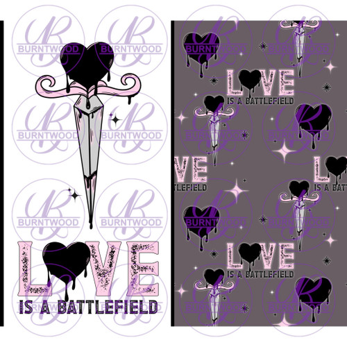 Love Is A Battlefield 20oz Wrap 4182