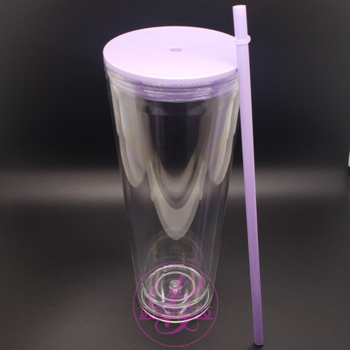 24oz Acrylic Double Wall Tumbler (New Style) Pre-Drilled