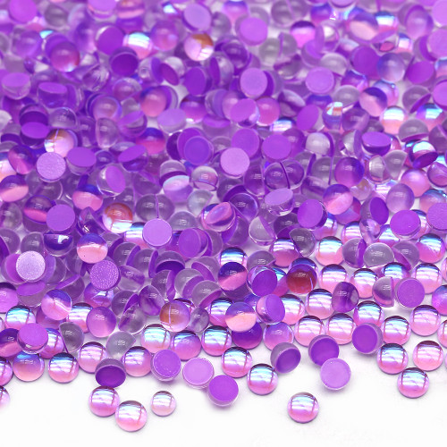 Glass Mermaid Rhinestone - Purple