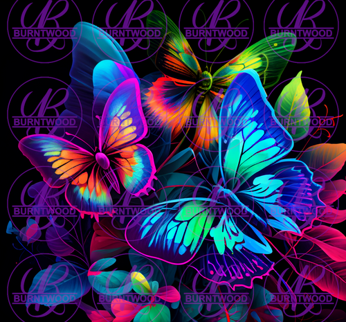 Neon Butterflies 20/30oz Wrap 6281