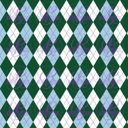 Blue/Green Diamond Pattern 4197