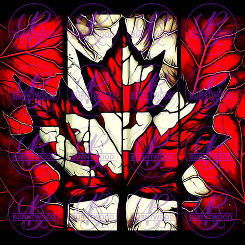 Stained Glass Maple Leaf 20/30oz Wrap 5832