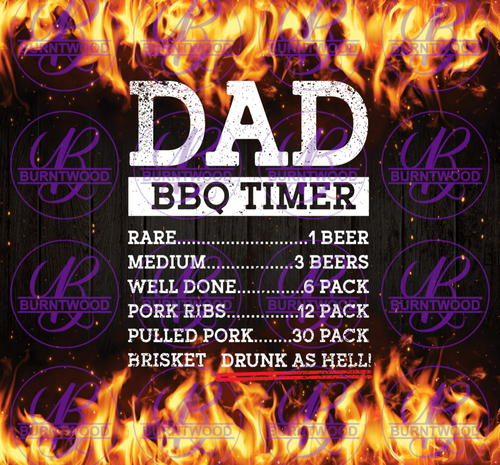 Dad BBQ Timer 20/30oz Wrap 6095