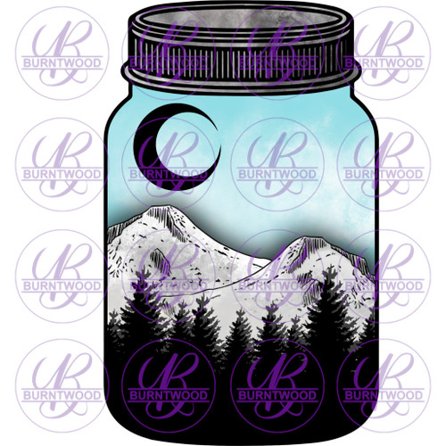 Mountain Mason Jar 3834