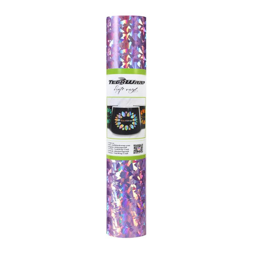 Teckwrap Holographic Glass Flower - Lilac