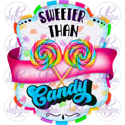 Glow In The Dark Decal - Sweeter Than Candy 3.5" 3738