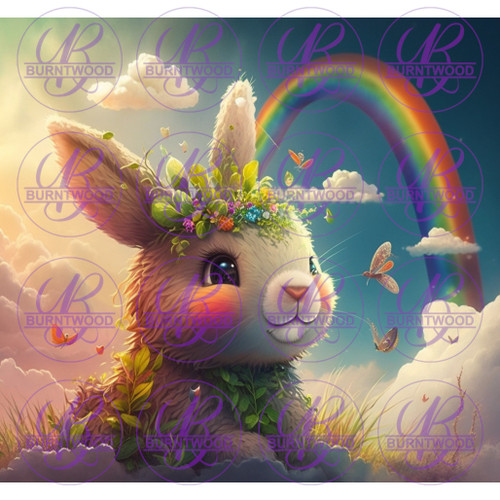 Rainbow Bunny  20/30oz Wrap 6993