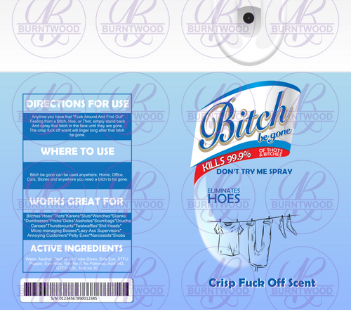 Blue B*tch Spray 20/30oz Wrap 7384