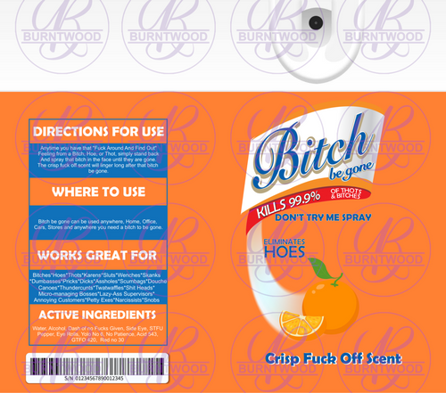 Orange B*tch Spray 20/30oz Wrap 7388