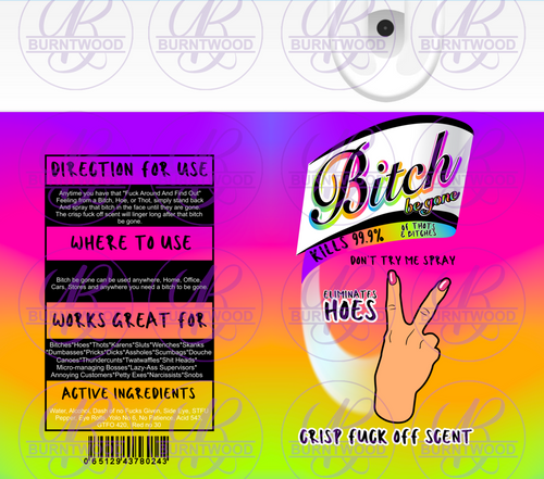 Rainbow Hand B*tch Spray 20/30oz Wrap 7391