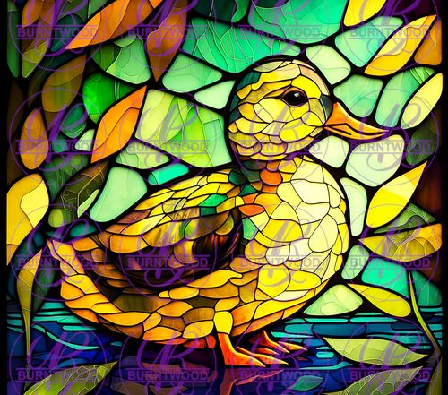 Stained Glass Duck  20/30oz Wrap 6376
