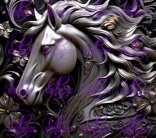 3D Metallic Horse 7894