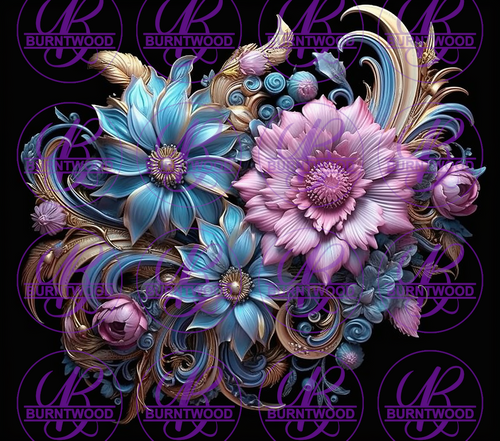 3D Floral 8006