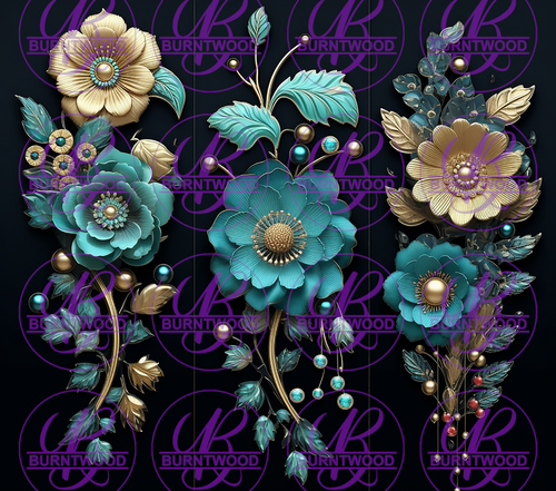 3D Floral 7936