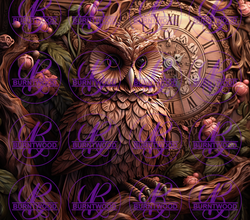 3D Carved Owl 7837