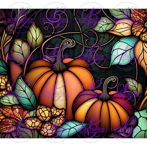 Stained Glass Pumpkins 8613