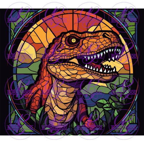 Stained Glass T-Rex 8599