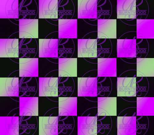 Purple And Green Checkers 8790