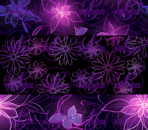 Neon Purple Flowers 8792