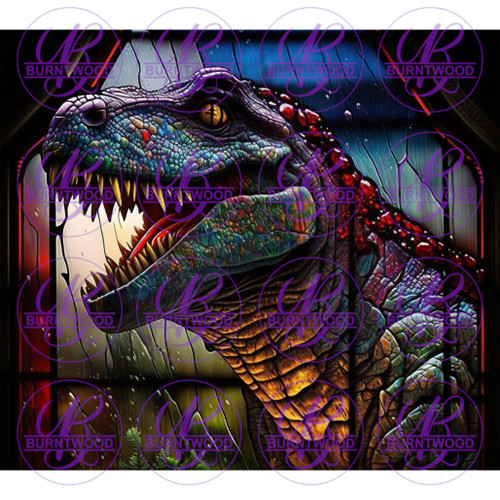 Stained Glass Dino 8597