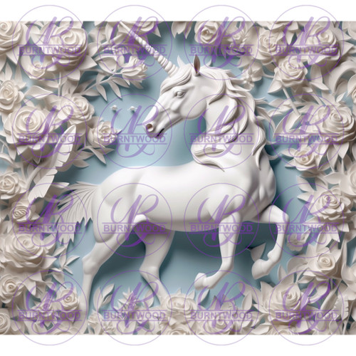 Live Sale - 3D Unicorn 8616 20oz Wrap (Opal)