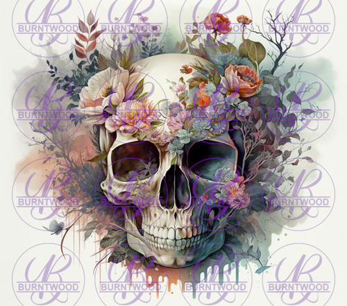 Floral Skull 7666