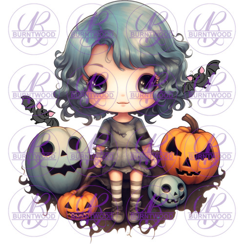 Spooky Girl with Bats 5055