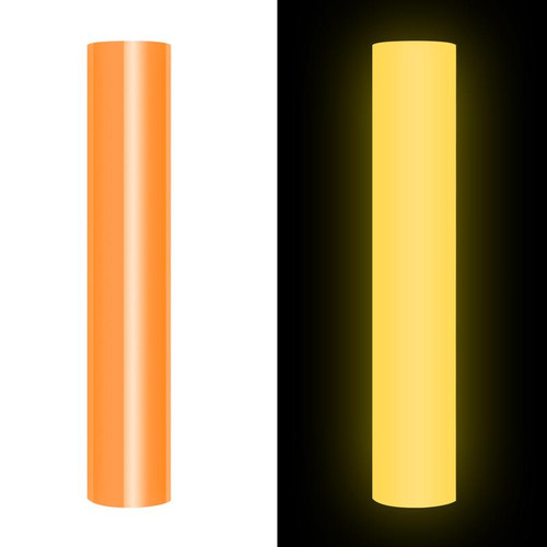 Teckwrap Glow In The Dark HTV - Neon Orange