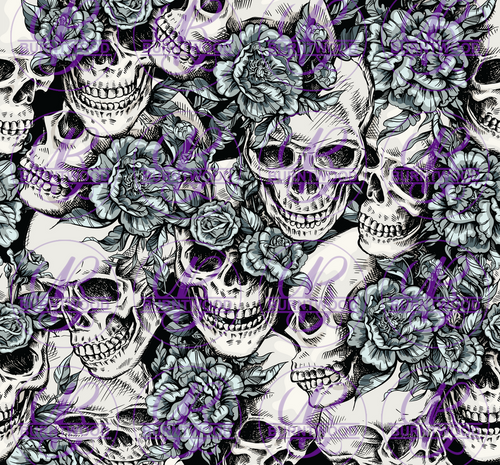 floral Skulls 6066