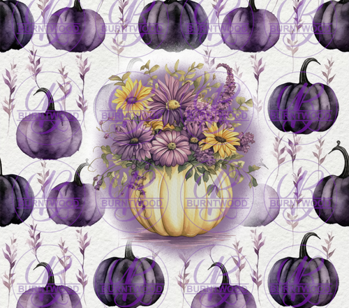 Floral Pumpkins Purple