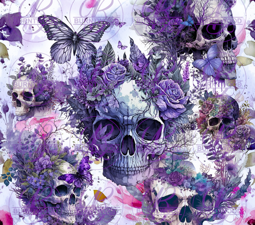 Purple Skulls 9762