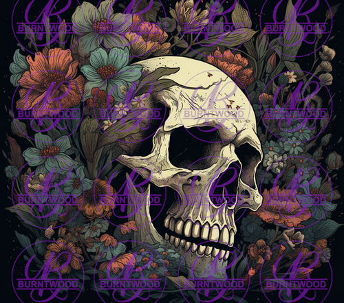 Floral Skull 7717