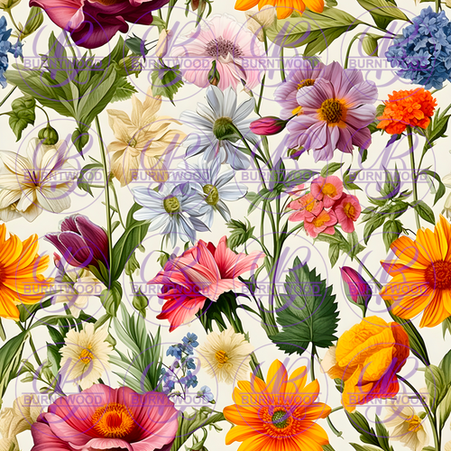 Digital - Vintage Floral Seamless 8119