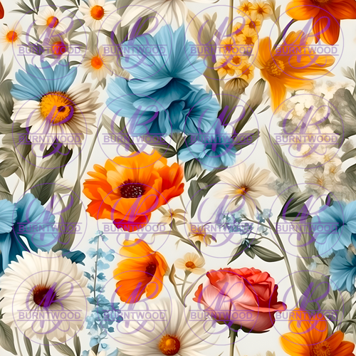 Digital - Vintage Floral Seamless 8120