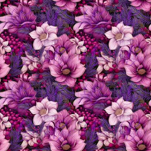 Digital - Pink Floral Seamless 9745