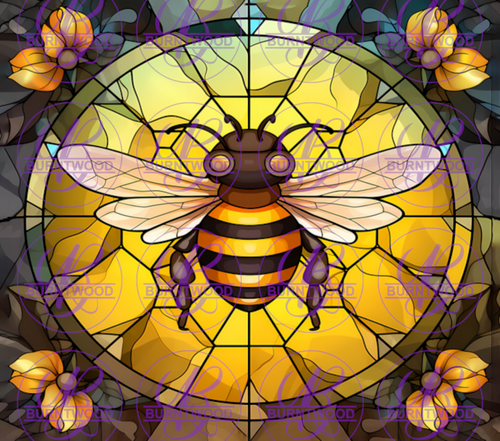 Stained Glass Bee 9541