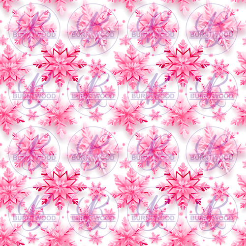 Pink Snowflake Seamless 9794